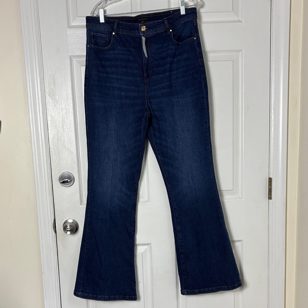 NEW NWT ANN TAYLOR The Flare High Rise jeans size 14